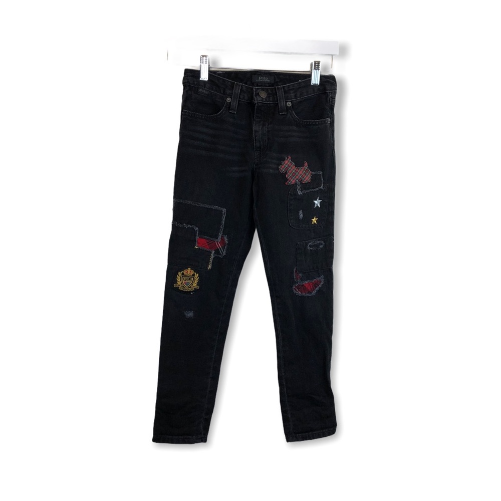 Polo Ralph Lauren Astor Slim Boyfriend Patch Jeans